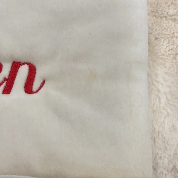 Pottery Barn Classic Velvet Large Stocking personalized with “Lauren” - Picture 5 of 7